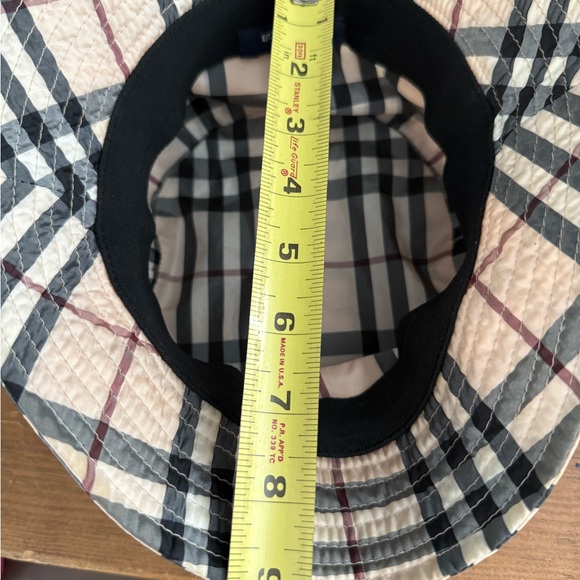 Burberry Beige and Black Check Bucket Hat main image 5